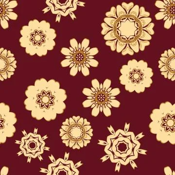 Seamless floral pattern Stockillustratie