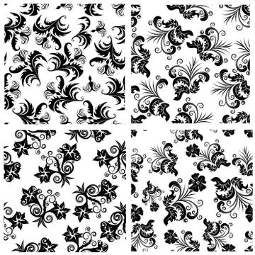 Seamless floral pattern イラスト素材