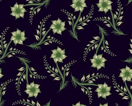 Seamless floral pattern Stockillustratie