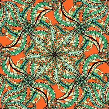 Seamless Floral Pattern Illustrazione stock