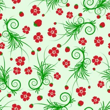 Seamless floral pattern Illustrazione stock