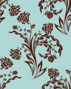 Seamless floral pattern Stockillustratie