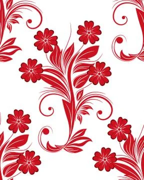 Seamless floral pattern Stockillustratie