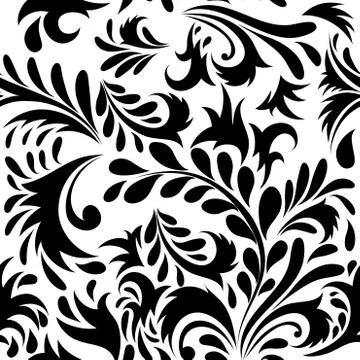 Seamless floral pattern Illustrazione stock