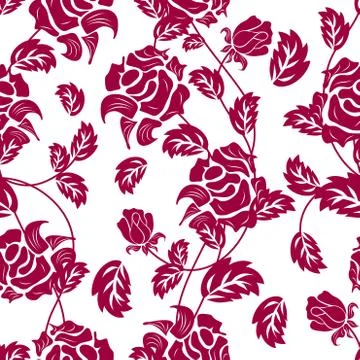 Seamless floral pattern Illustrazione stock