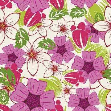 Seamless floral pattern Stockillustratie