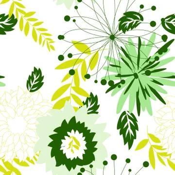Seamless floral pattern Illustrazione stock
