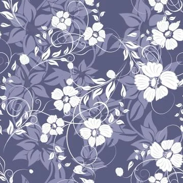 Seamless floral pattern Stockillustratie