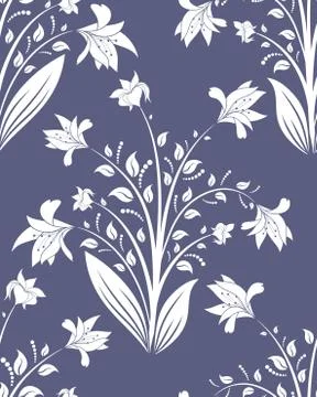 Seamless floral pattern Stock Illustration