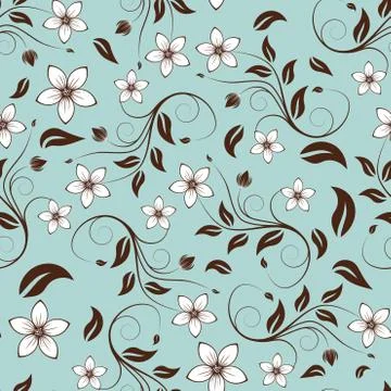 Seamless floral pattern Illustrazione stock
