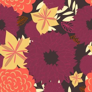 Seamless floral pattern イラスト素材