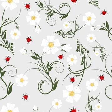 Seamless floral pattern 스톡 일러스트