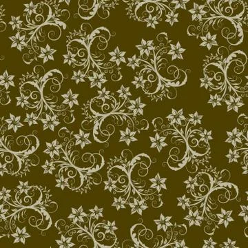 Seamless floral pattern Illustrazione stock