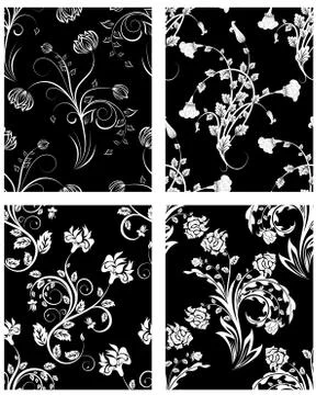 Seamless floral pattern Stock Illustration