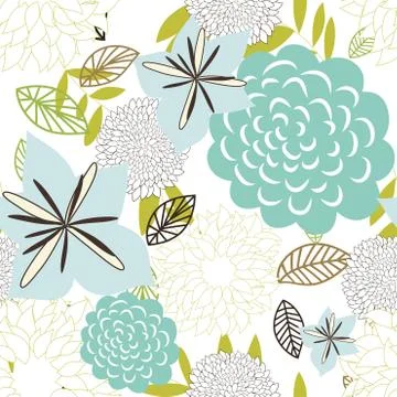 Seamless floral pattern Stockillustratie