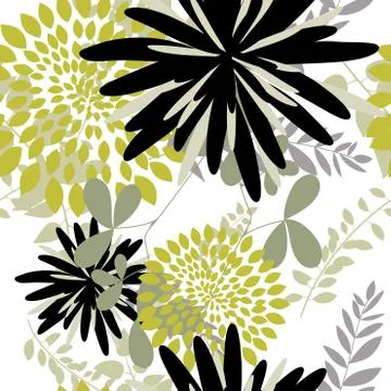 Seamless floral pattern Stock Illustration