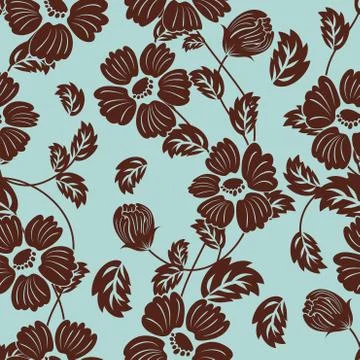 Seamless floral pattern Stockillustratie