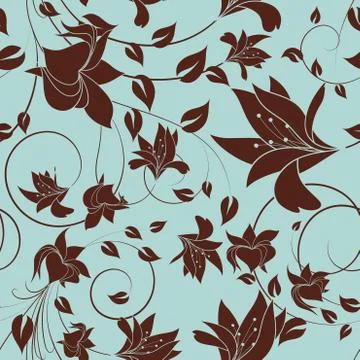 Seamless floral pattern イラスト素材