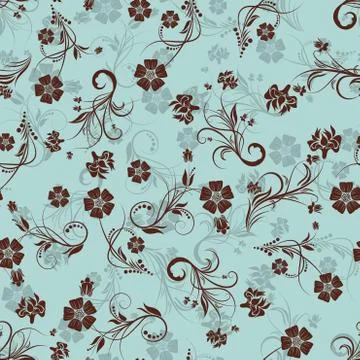 Seamless floral pattern Stockillustratie