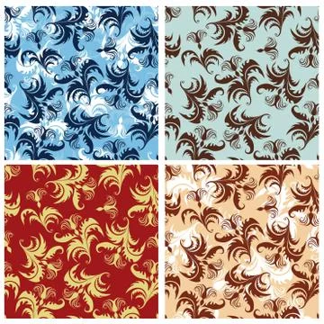 Seamless floral pattern 스톡 일러스트