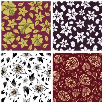 Seamless floral pattern イラスト素材