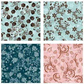 Seamless floral pattern Stockillustratie