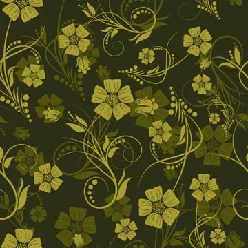 Seamless floral pattern イラスト素材