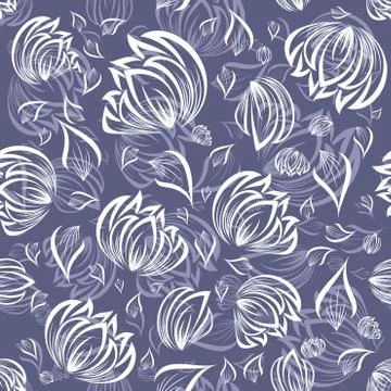 Seamless floral pattern Stockillustratie