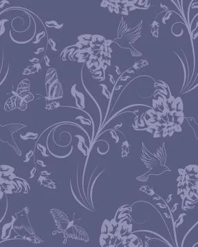 Seamless floral pattern Stockillustratie