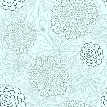 Seamless floral pattern Stock Illustration