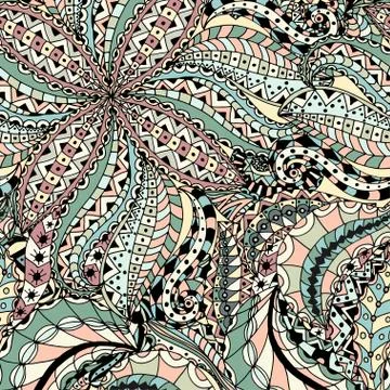 Seamless Floral Pattern Illustrazione stock