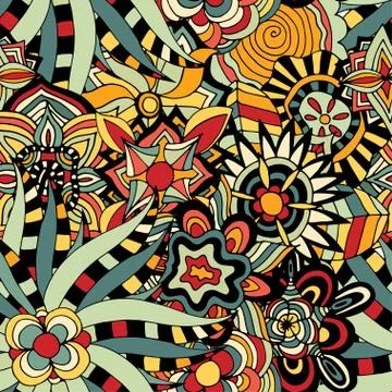 Seamless Floral Pattern Stock Illustration