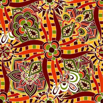 Seamless Floral Pattern Illustrazione stock