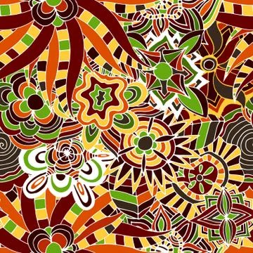 Seamless Floral Pattern イラスト素材