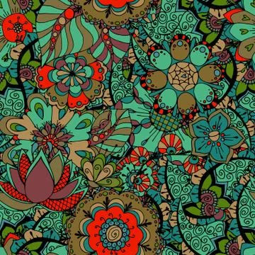 Seamless Floral Pattern Illustrazione stock