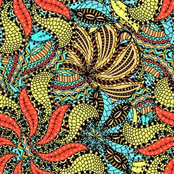 Seamless Floral Pattern Stock Illustration