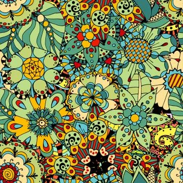 Seamless Floral Pattern Illustrazione stock