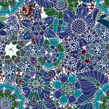 Seamless Floral Pattern Stock Illustration