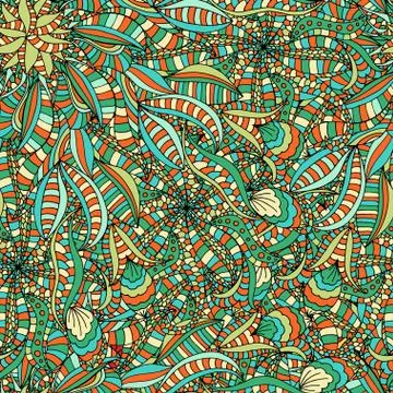 Seamless Floral Pattern イラスト素材