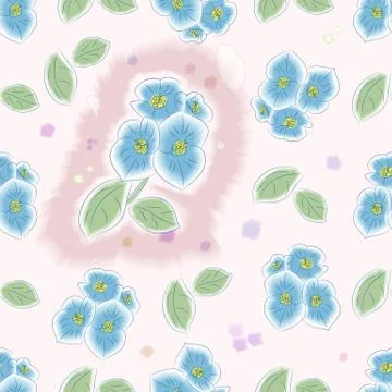 Seamless floral pattern Stock Illustration
