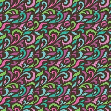 Seamless floral pattern Stock Illustration