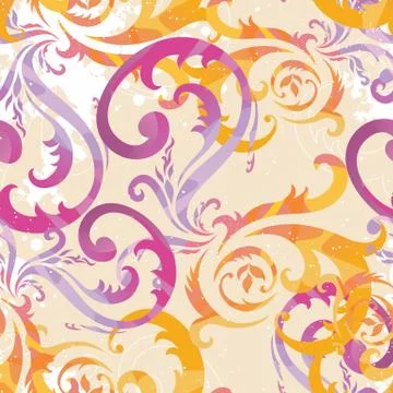 Seamless floral pattern Stock Illustration