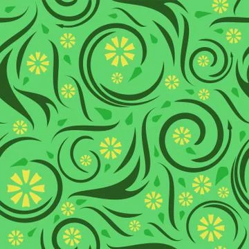 Seamless floral pattern Stock Illustration