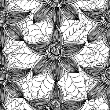 Seamless Floral Pattern 스톡 일러스트