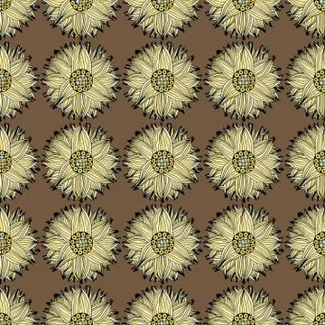 Seamless Floral Pattern Stock Illustration