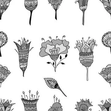 Seamless floral pattern Illustrazione stock