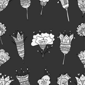 Seamless floral pattern Illustrazione stock