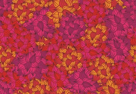Seamless floral pattern Stock Illustration