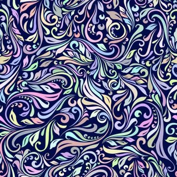 Seamless floral pattern Stock Illustration