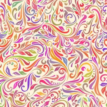 Seamless floral pattern Illustrazione stock